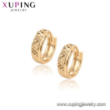 96906 xuping fashion simple design gold plated hoop women earring